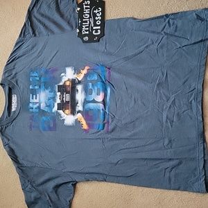 Back to the Future XL T-Shirt Blue Short Sleeve